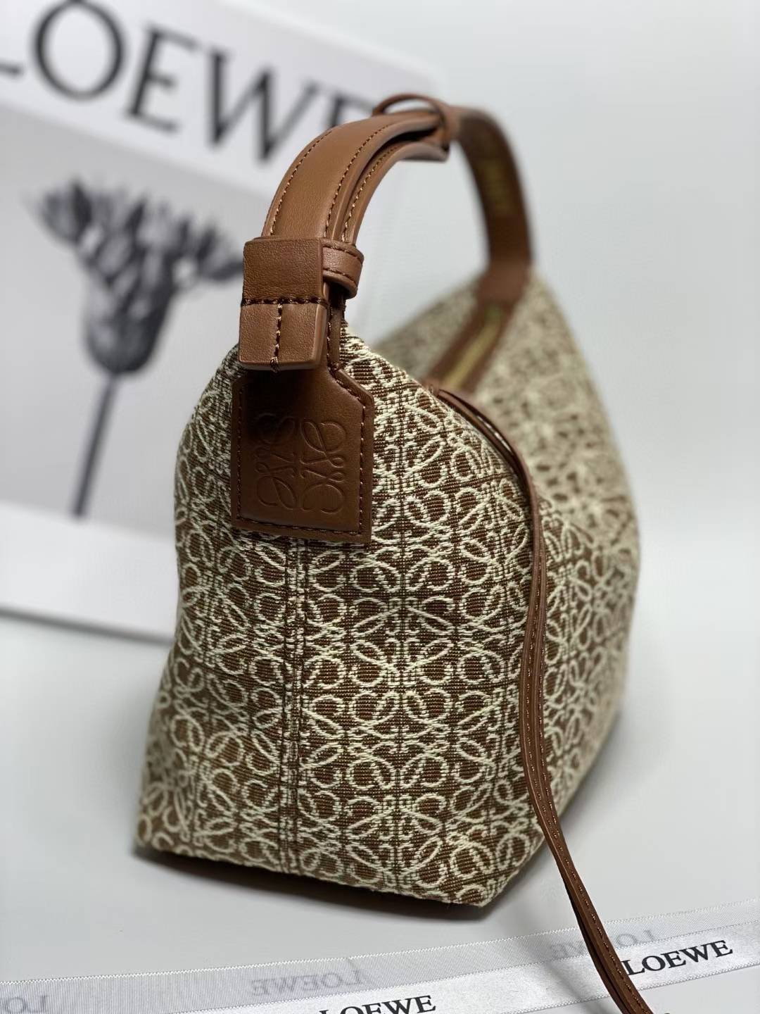 Loewe Small Anagram Jacquard Cubi Bag