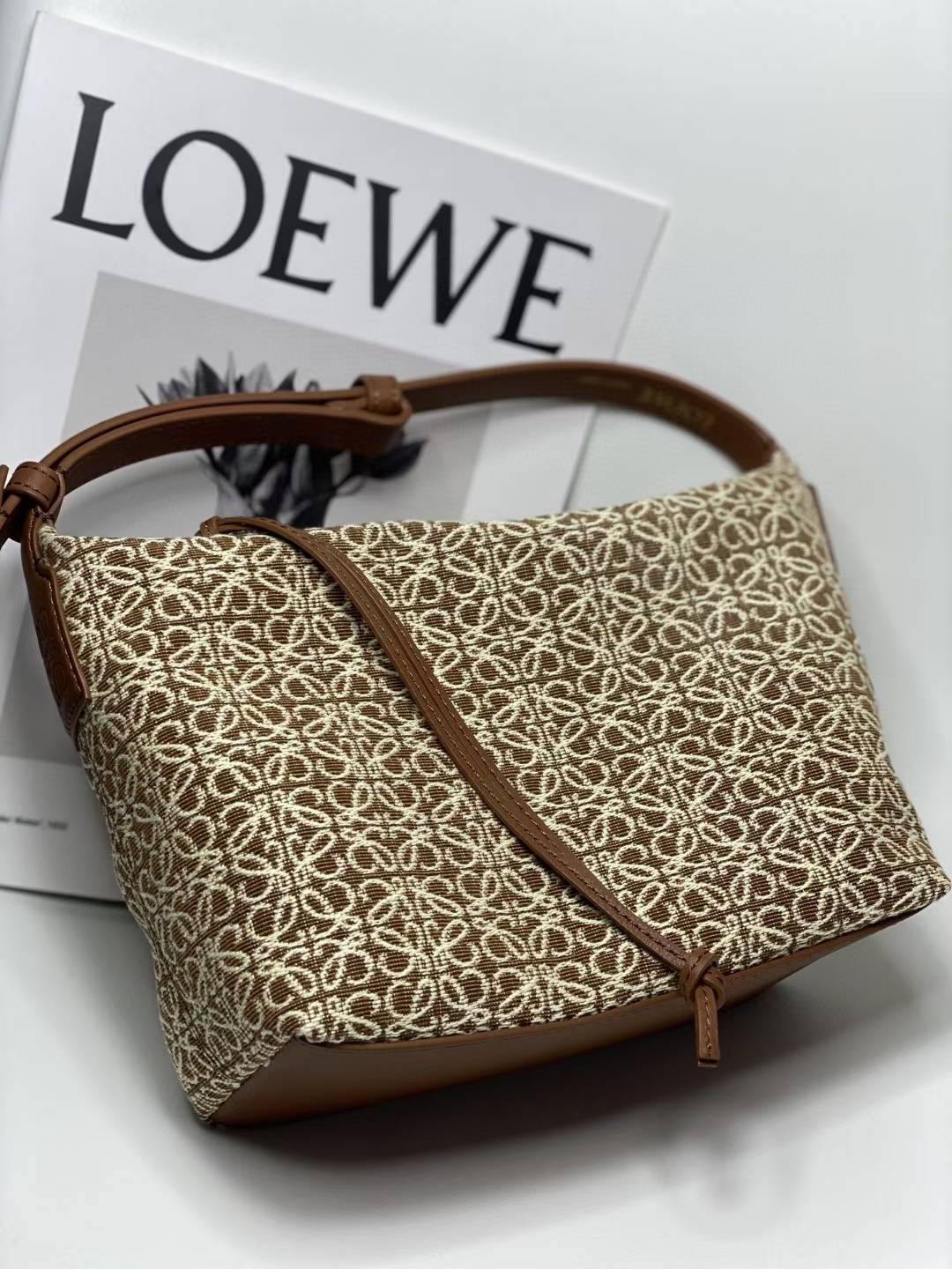 Loewe Small Anagram Jacquard Cubi Bag
