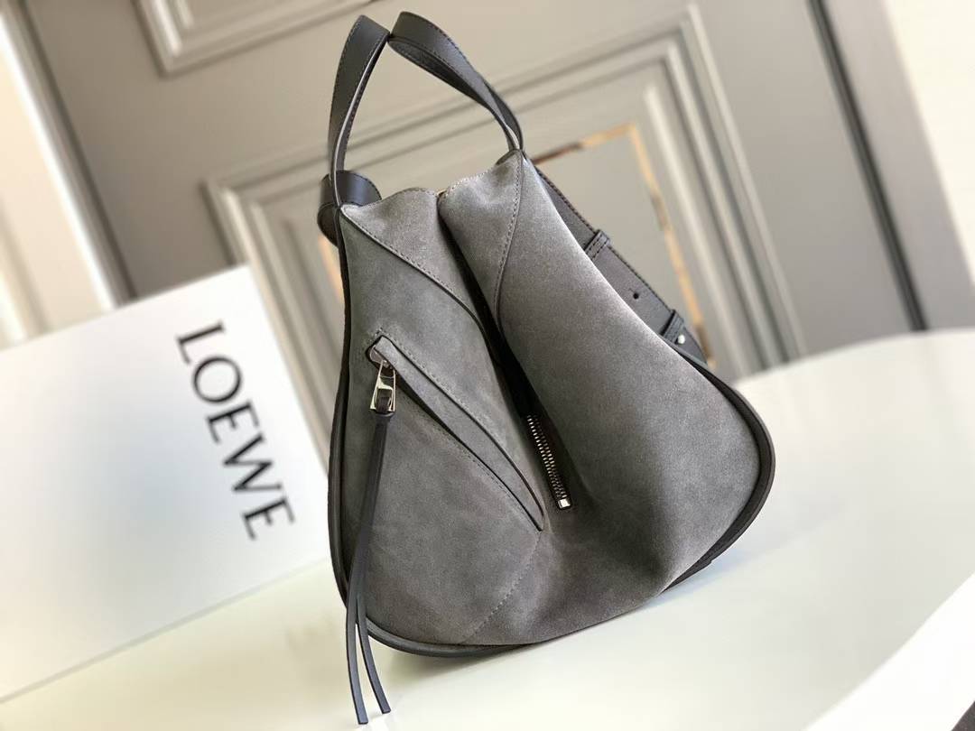 Loewe Small Hammock Shoulder Bag, typically crafted from a combination of leather and suede