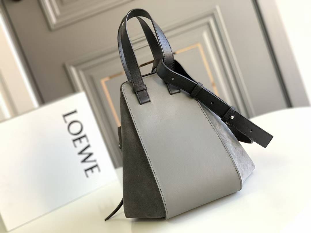 Loewe Small Hammock Shoulder Bag, typically crafted from a combination of leather and suede