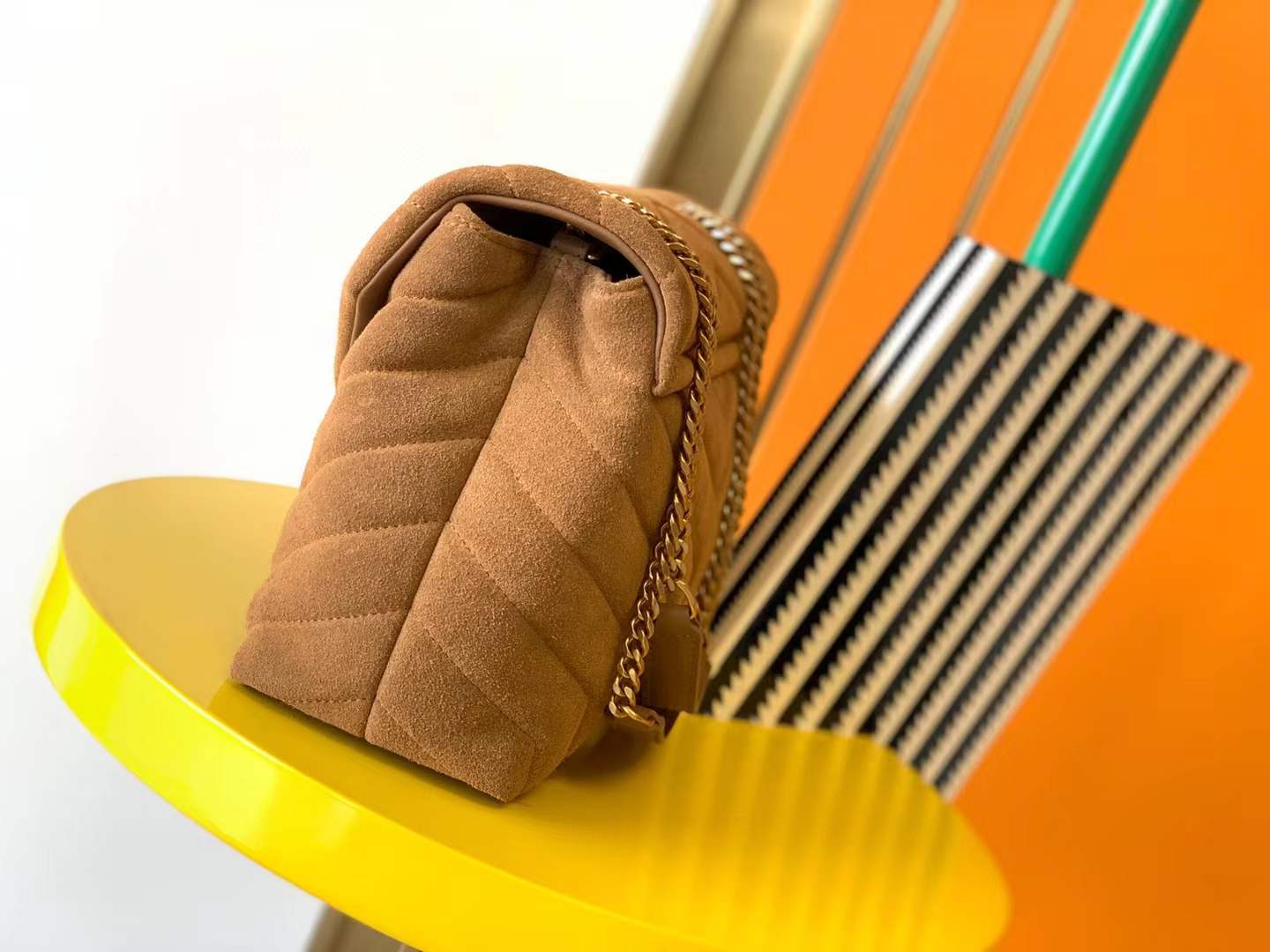 Saint Laurent Loulou small suede shoulder bag