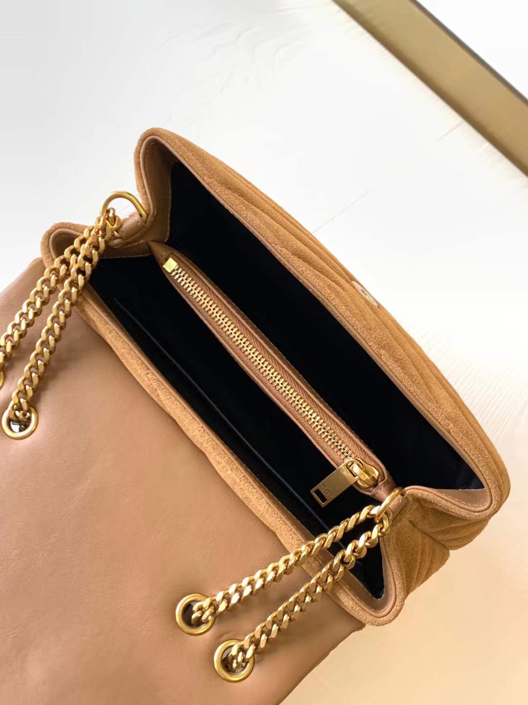 Saint Laurent Loulou small suede shoulder bag