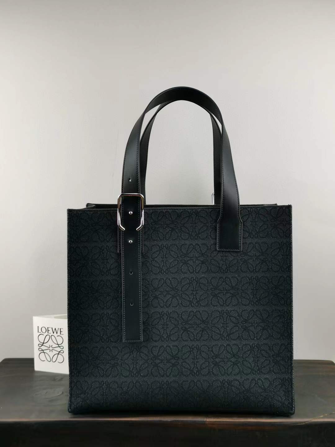 Loewe Buckle Anagram Tote Bag is a luxury tote bag