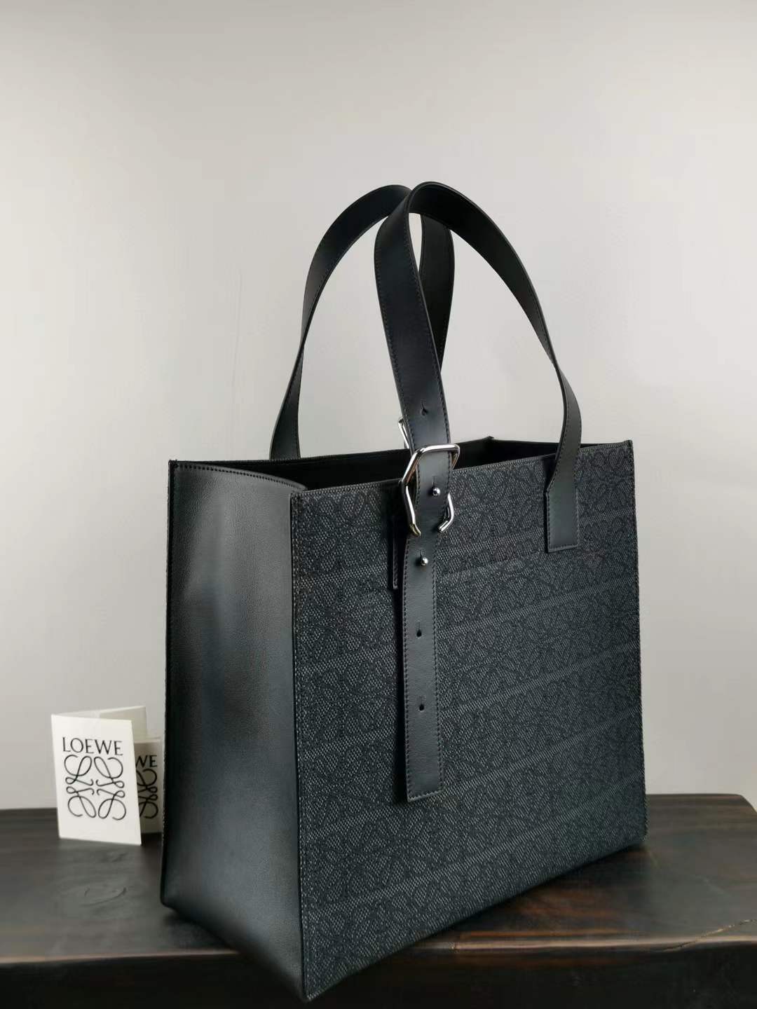Loewe Buckle Anagram Tote Bag is a luxury tote bag