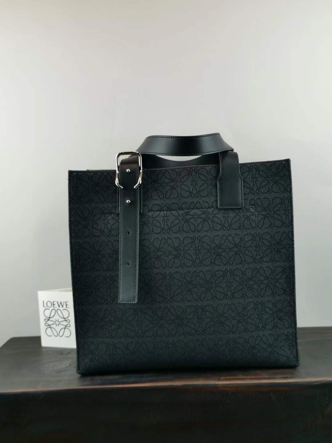Loewe Buckle Anagram Tote Bag is a luxury tote bag
