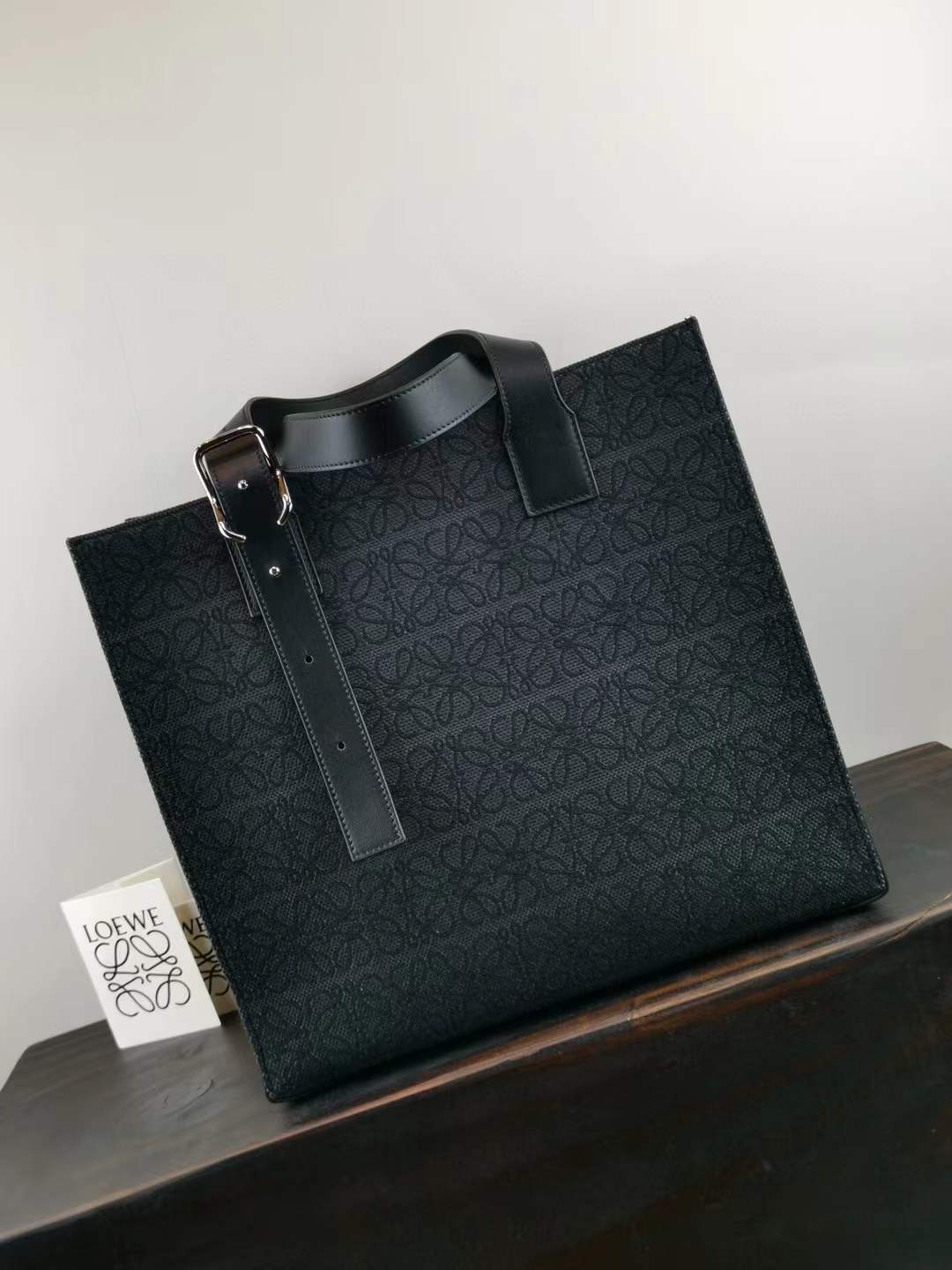 Loewe Buckle Anagram Tote Bag is a luxury tote bag