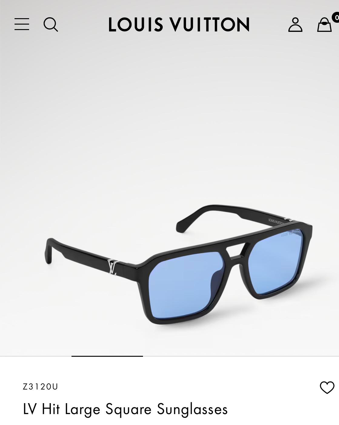 LV Z3120U Hit Large Square Sunglasses