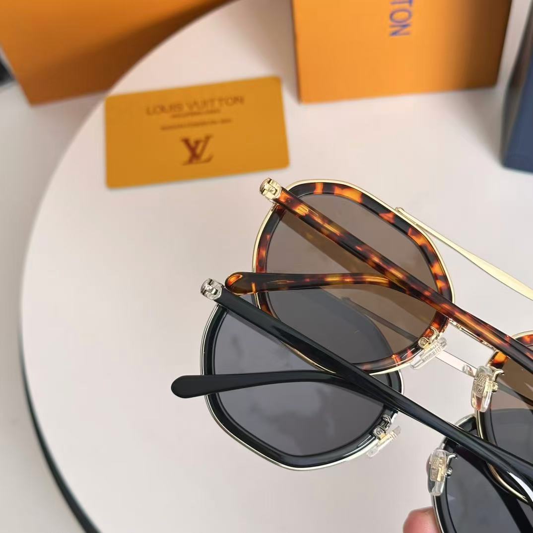 LV Z2532U Signature Duo Round Sunglasses