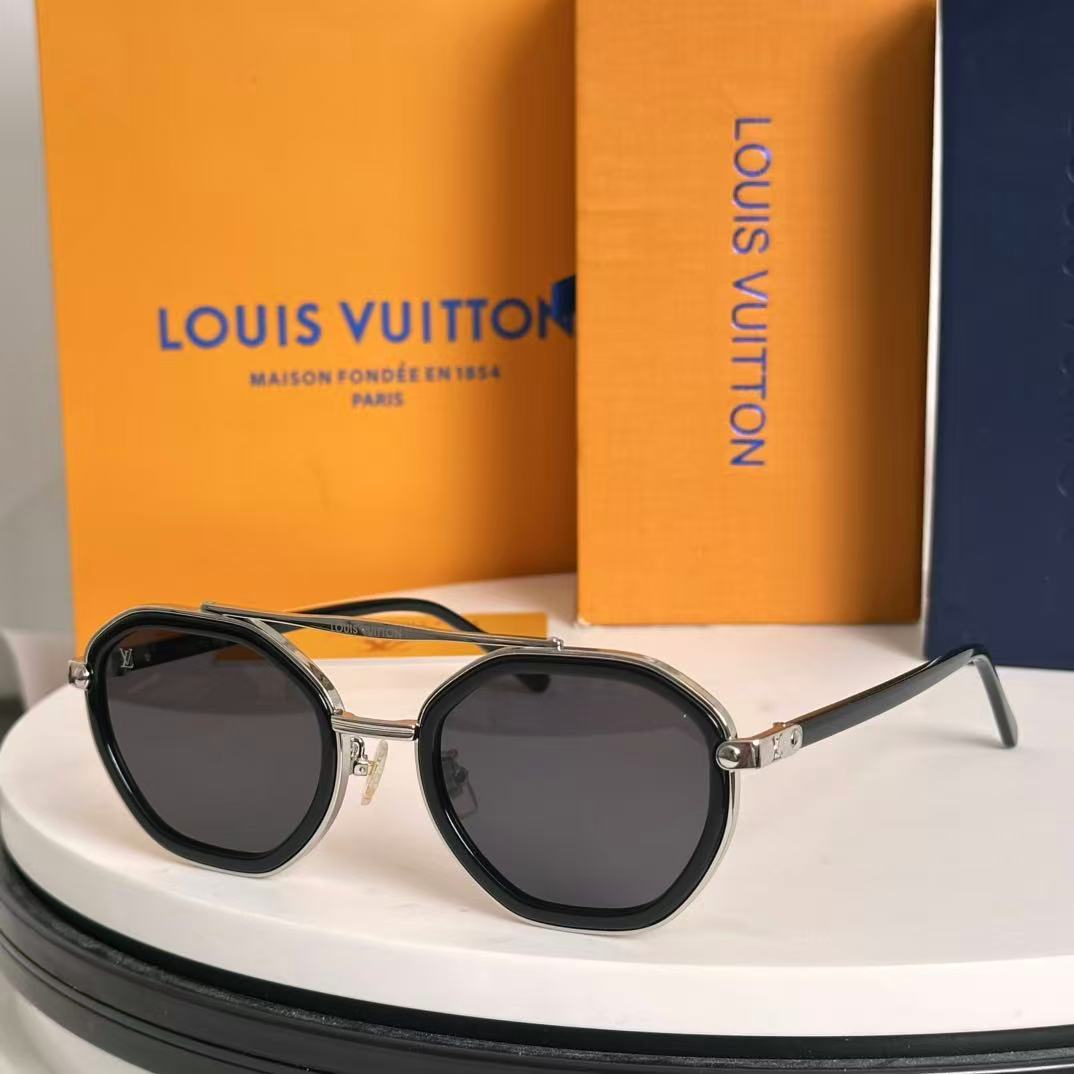LV Z2532U Signature Duo Round Sunglasses
