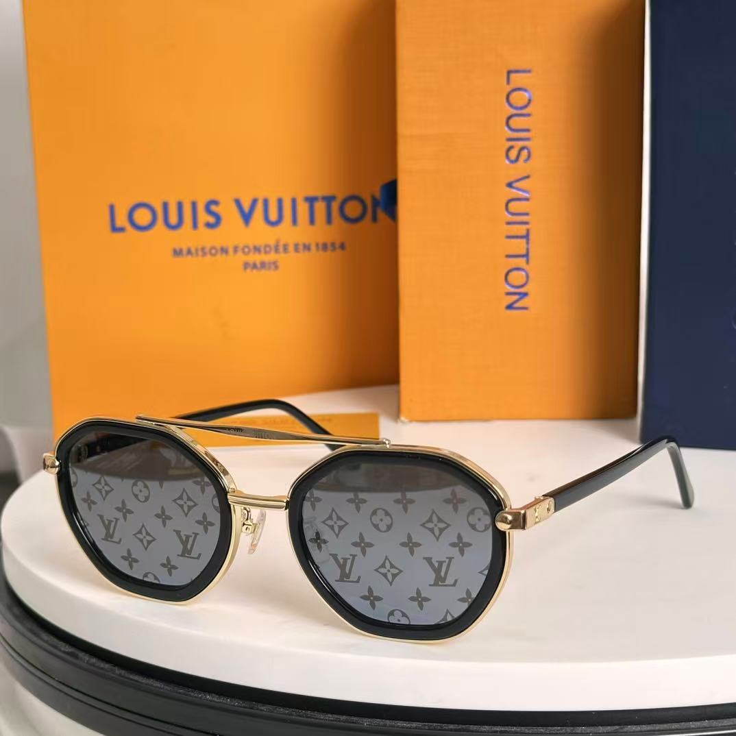 LV Z2532U Signature Duo Round Sunglasses
