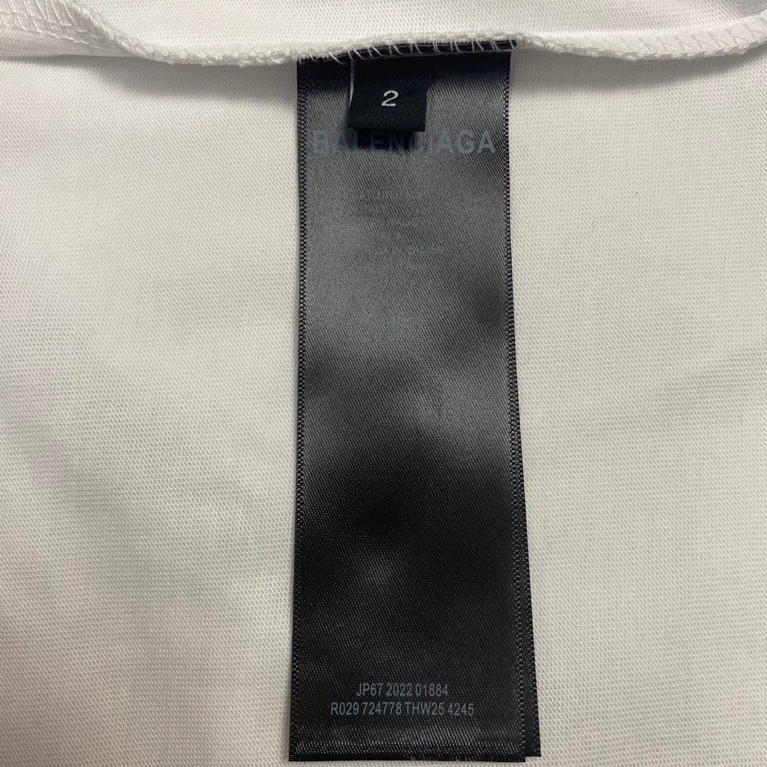 Balenciaga x Gucci limited edition collaborative t-shirt featuring graffiti-style branding.