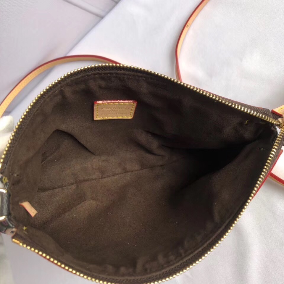 LV Takashi Murakami Black Monogram Multicolore Pochette Accessoires bag from the 2003 collections