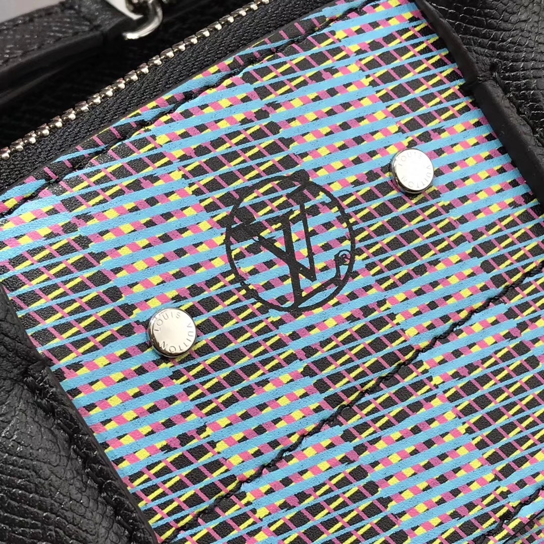 LV City Steamer Damier Monogram LV Pop Mini bag in blue.