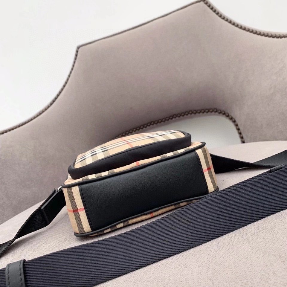 Burberry Vintage Check Crossbody Bag, typically identified as the "Freddie" model.