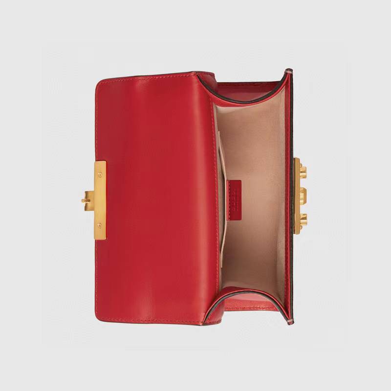 Gucci GG Supreme Apple Small Padlock Shoulder Bag