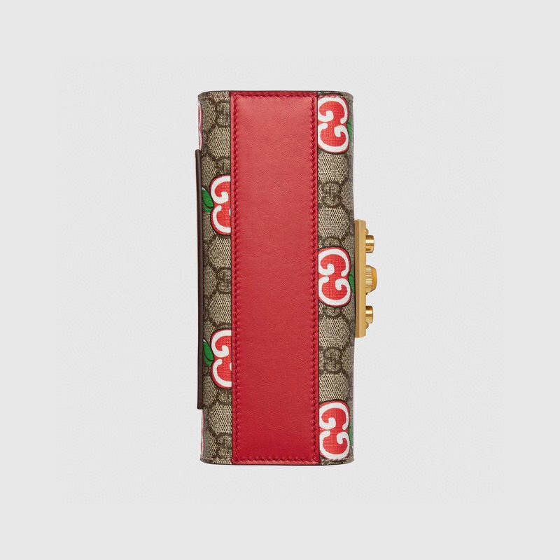 Gucci GG Supreme Apple Small Padlock Shoulder Bag