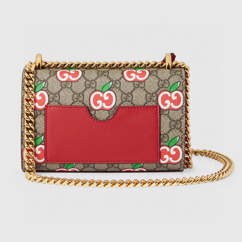 Gucci GG Supreme Apple Small Padlock Shoulder Bag