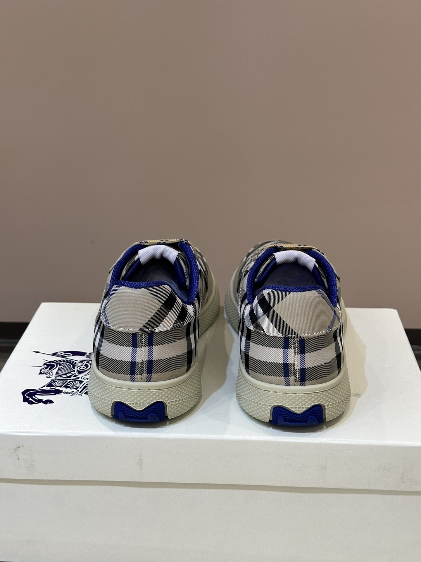 Burberry Check Terrace Sneakers.