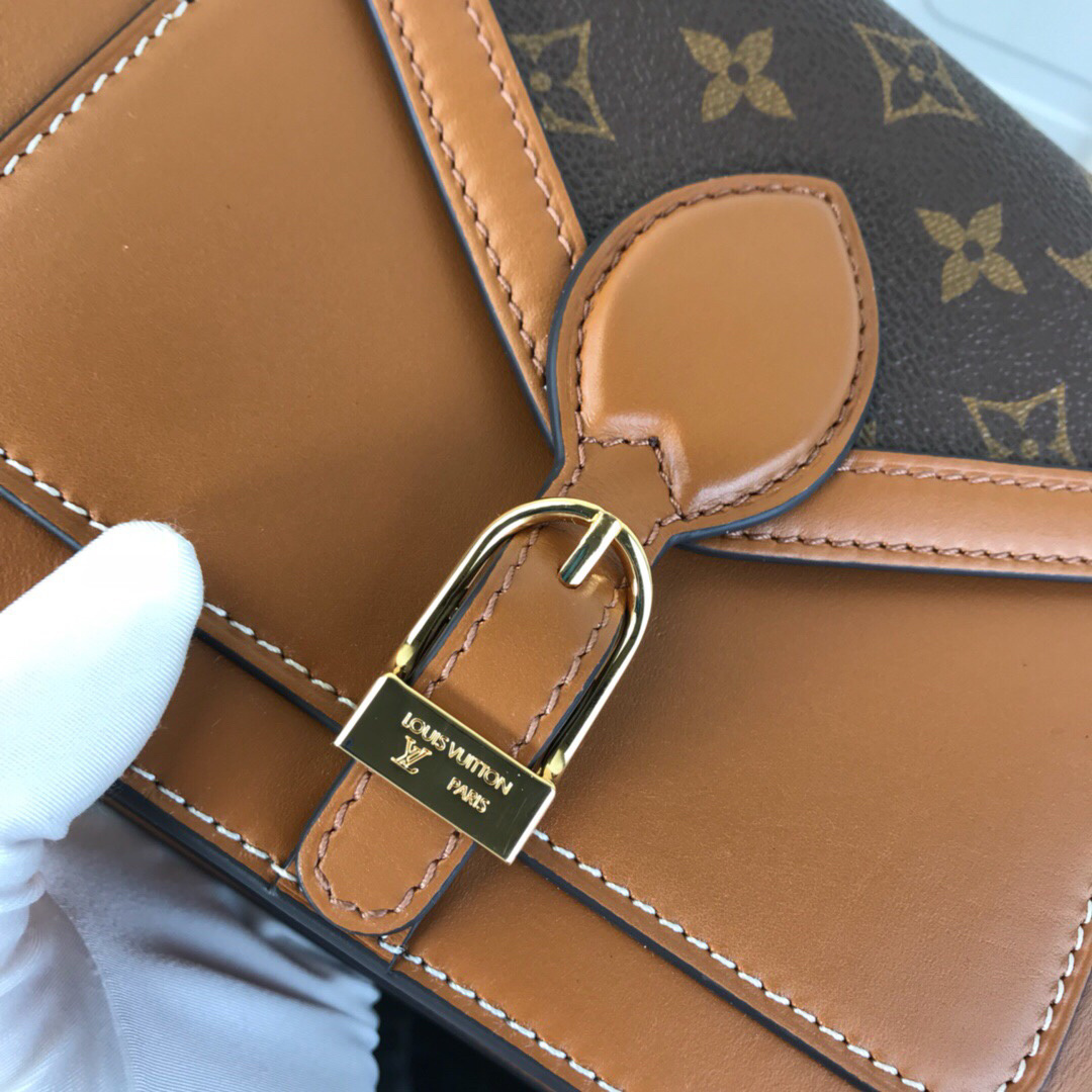 LV Biface Monogram Canvas Shoulder Bag.