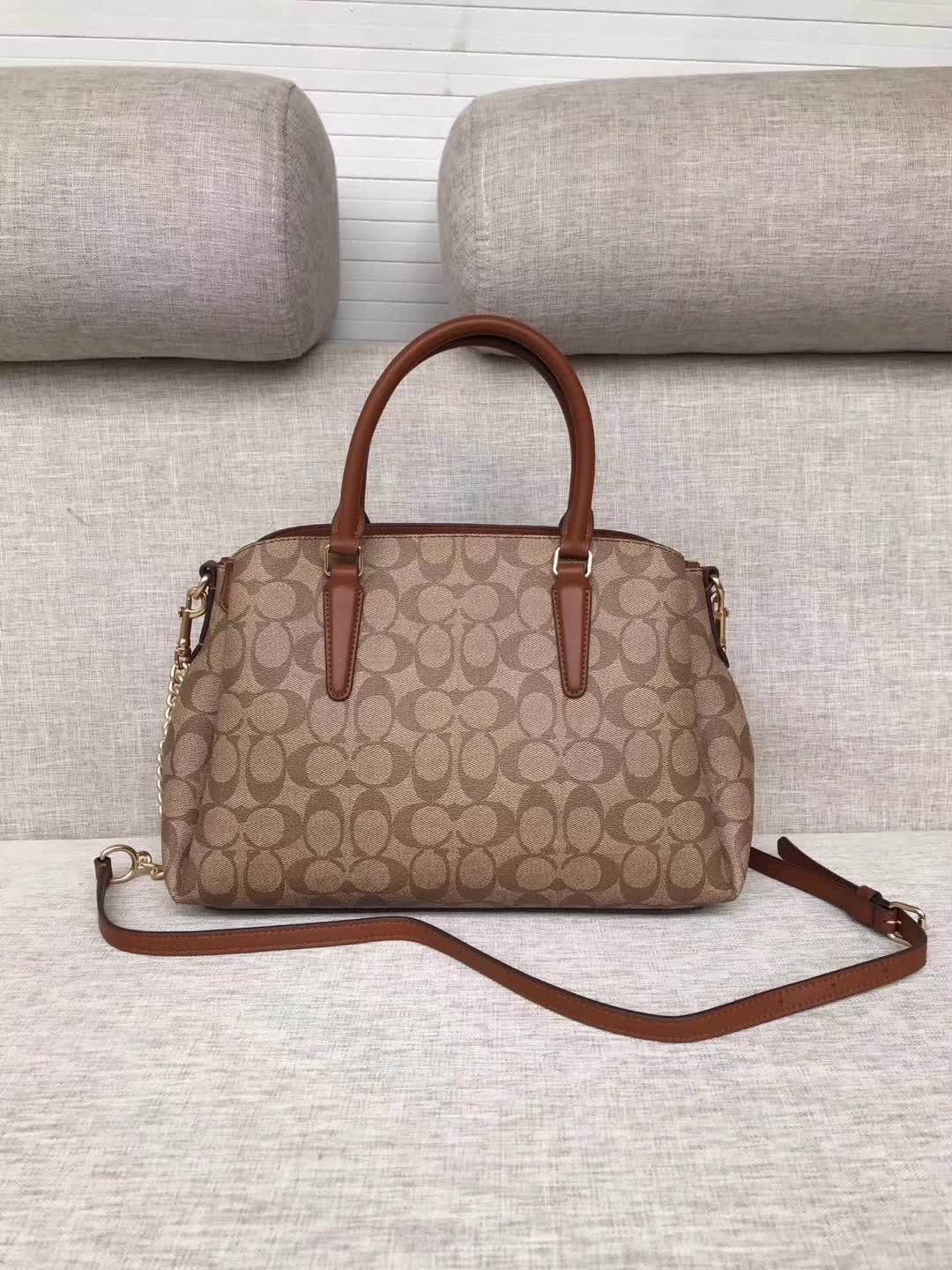 Coach Coach F29434 brown signature handbag