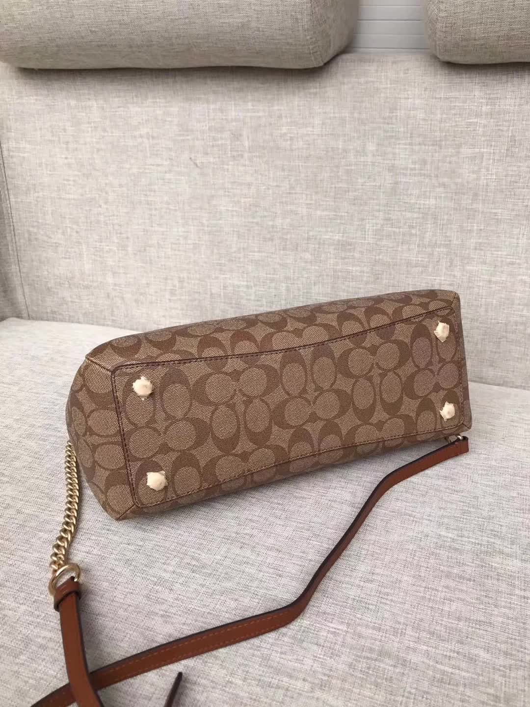 Coach Coach F29434 brown signature handbag