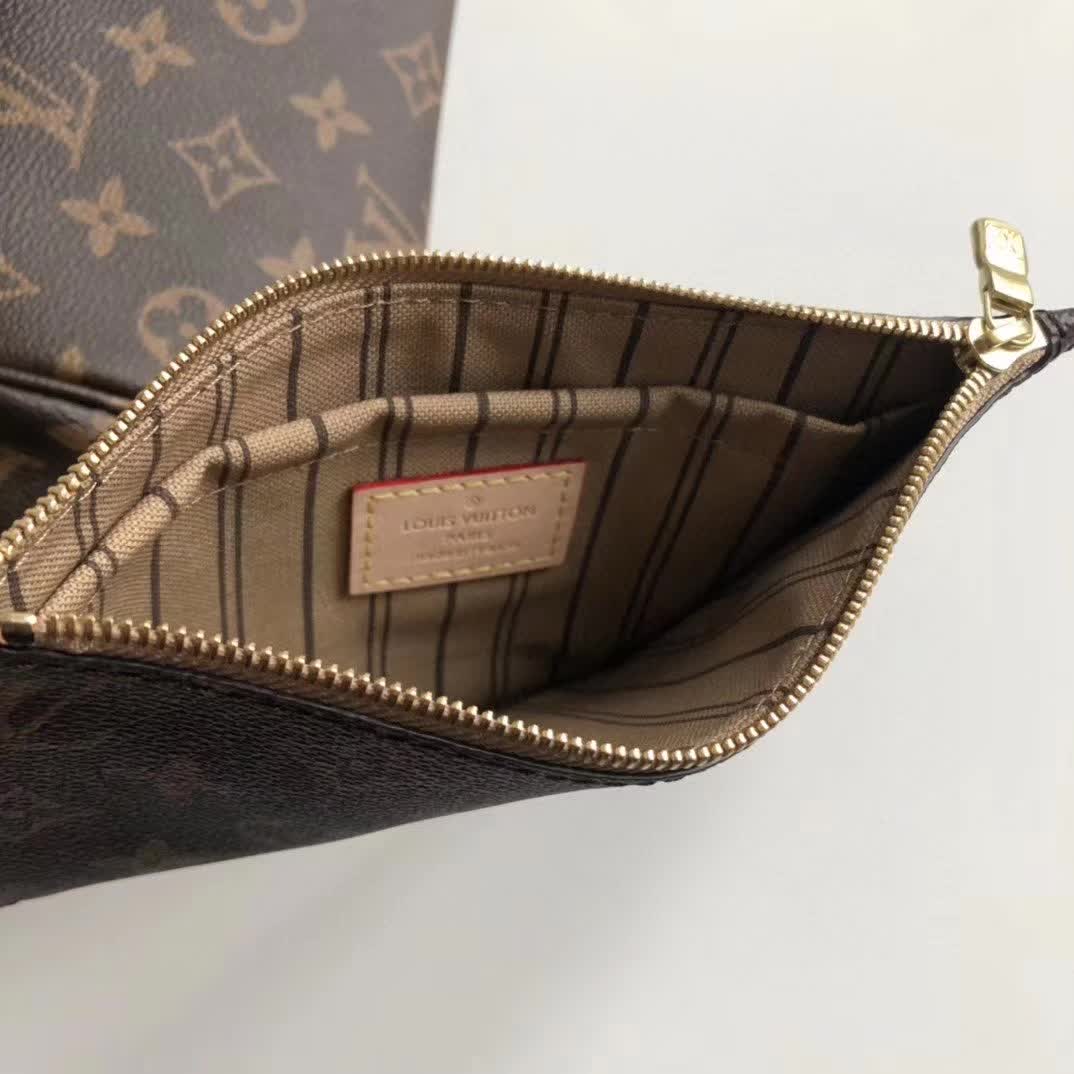 LV Neverfull handbag likely in the PM or MM size, crafted from the iconic monogram canvas