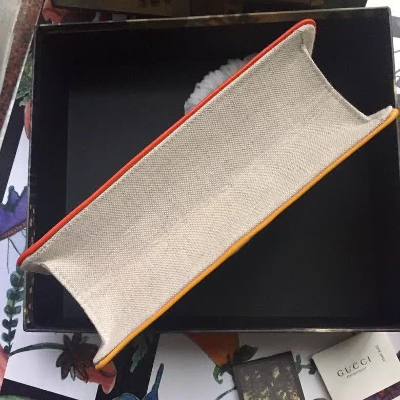 Gucci Linea Ricami Floral Cat Embroidered Shoulder Bag