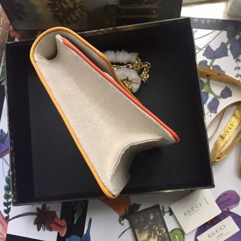 Gucci Linea Ricami Floral Cat Embroidered Shoulder Bag