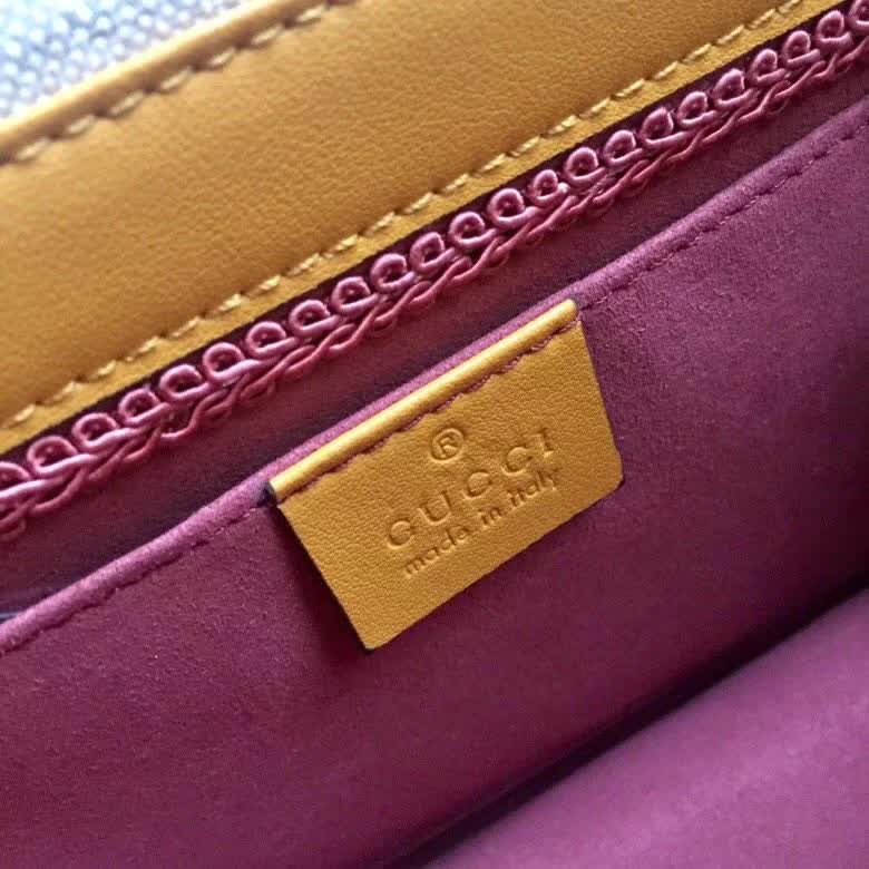 Gucci Linea Ricami Floral Cat Embroidered Shoulder Bag