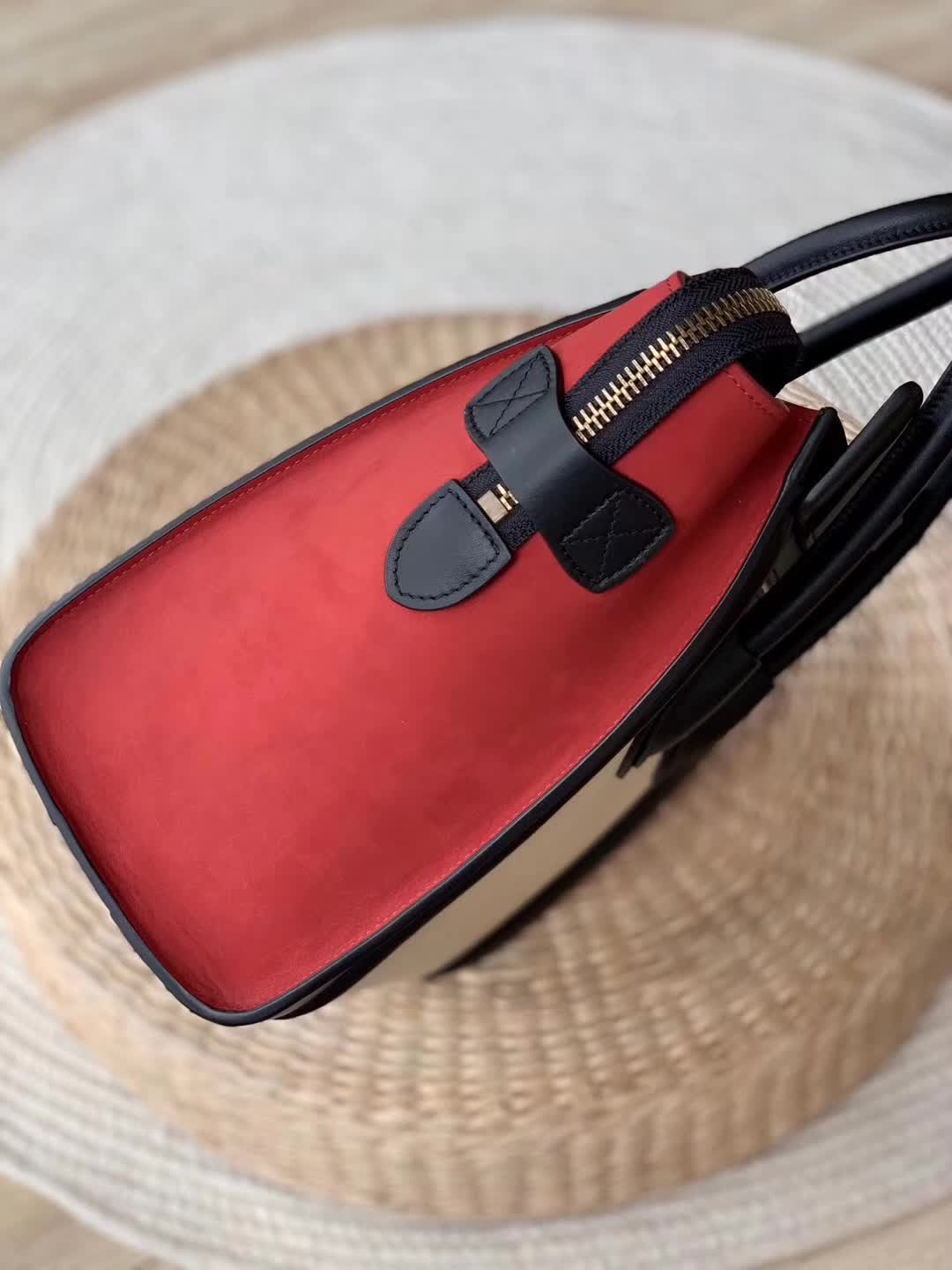 Celine Luggage Tote in a tricolor