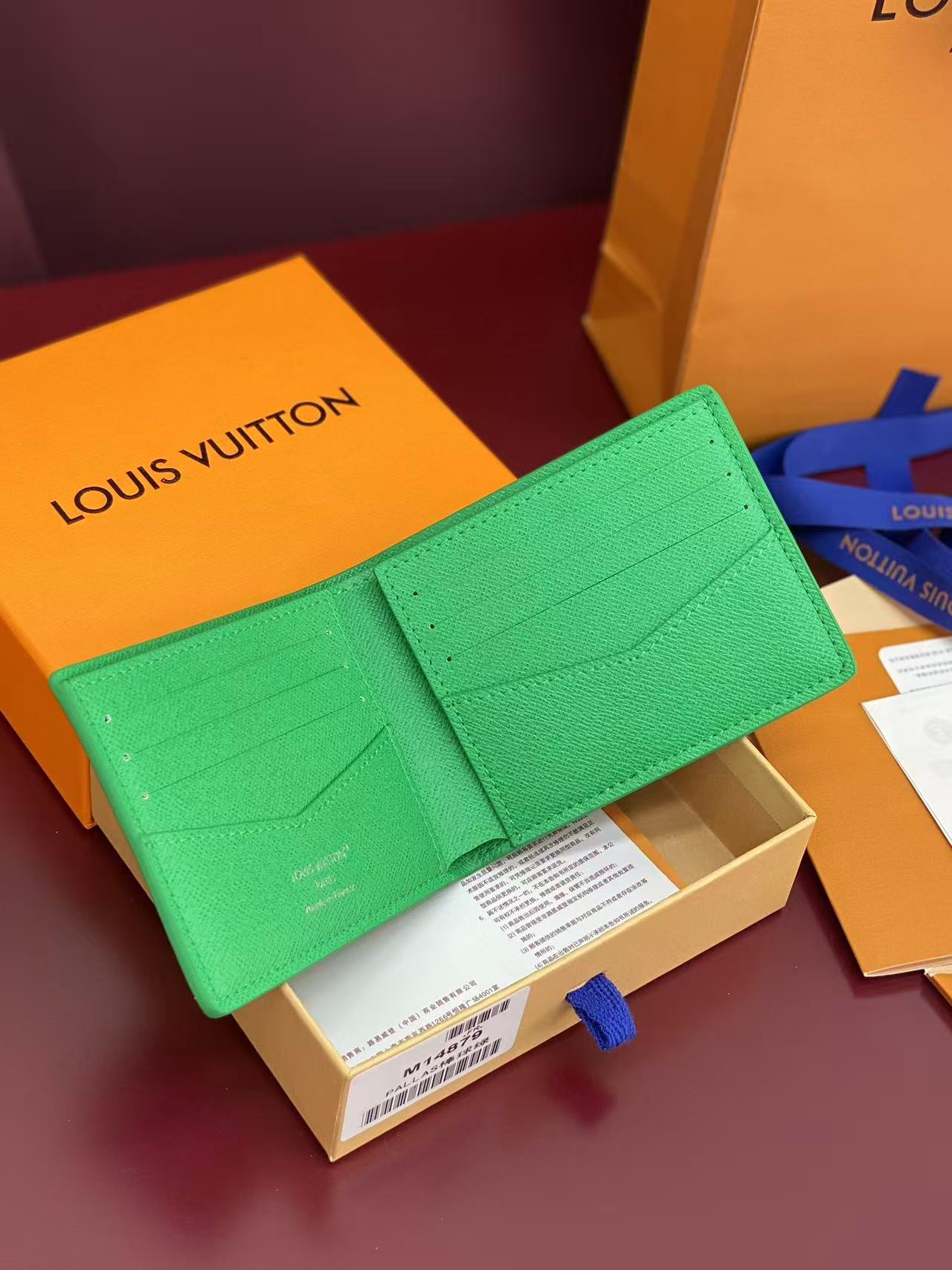 LV Slender Wallet in Golf Green, featured in the Monogram Other collection