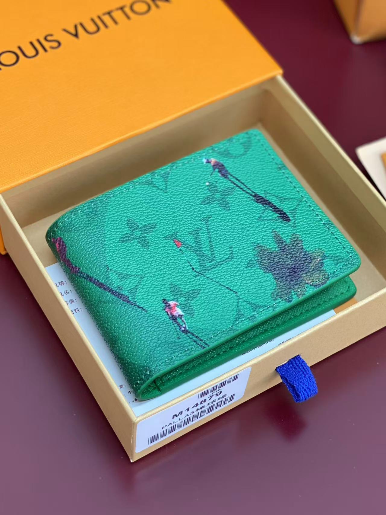 LV Slender Wallet in Golf Green, featured in the Monogram Other collection