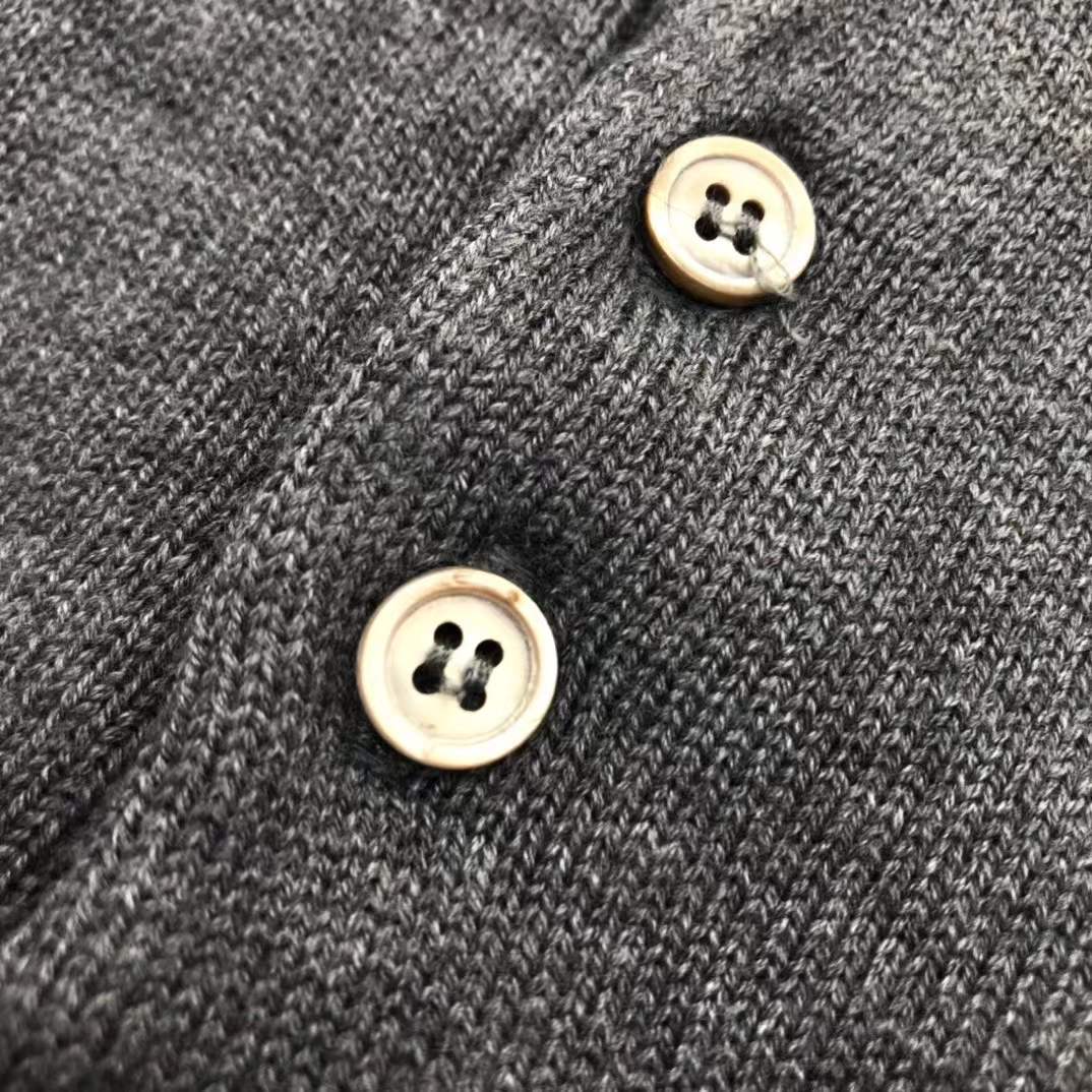 Thom Browne Merino Wool 4-Bar Polo Sweater