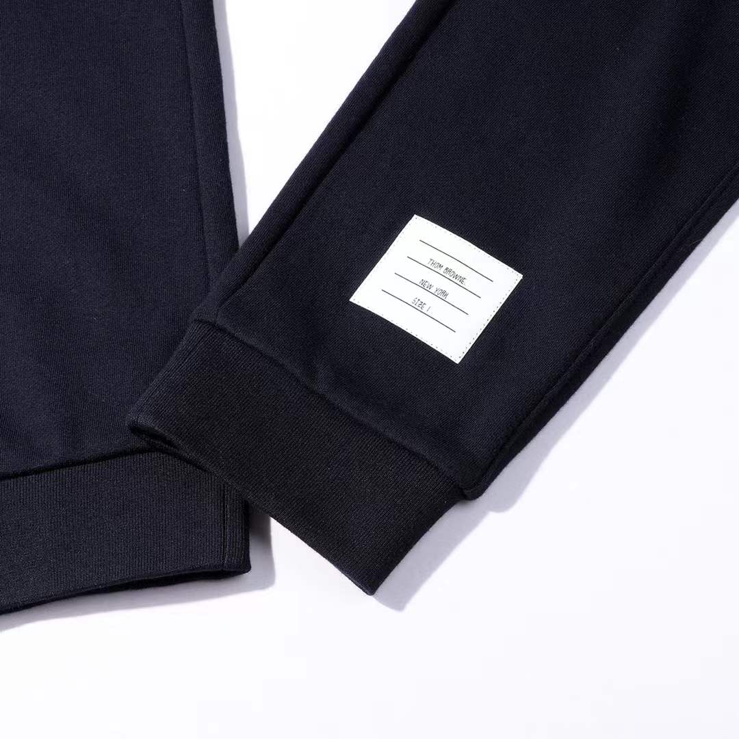 thom browne track pant Black