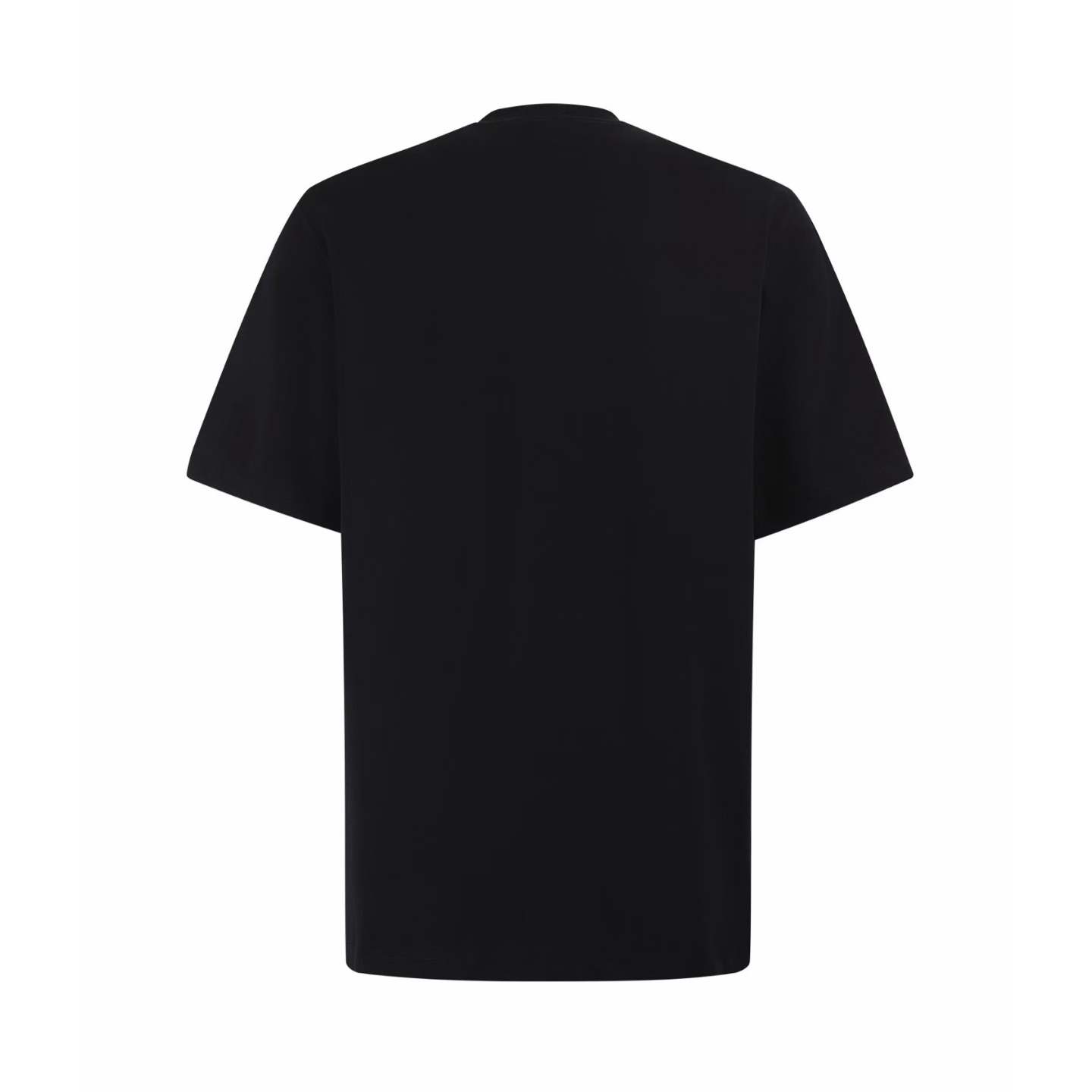 Burberry Black Letchford Logo T-Shirt, a cotton crew-neck top featuring the brand's logo printed on the chest
