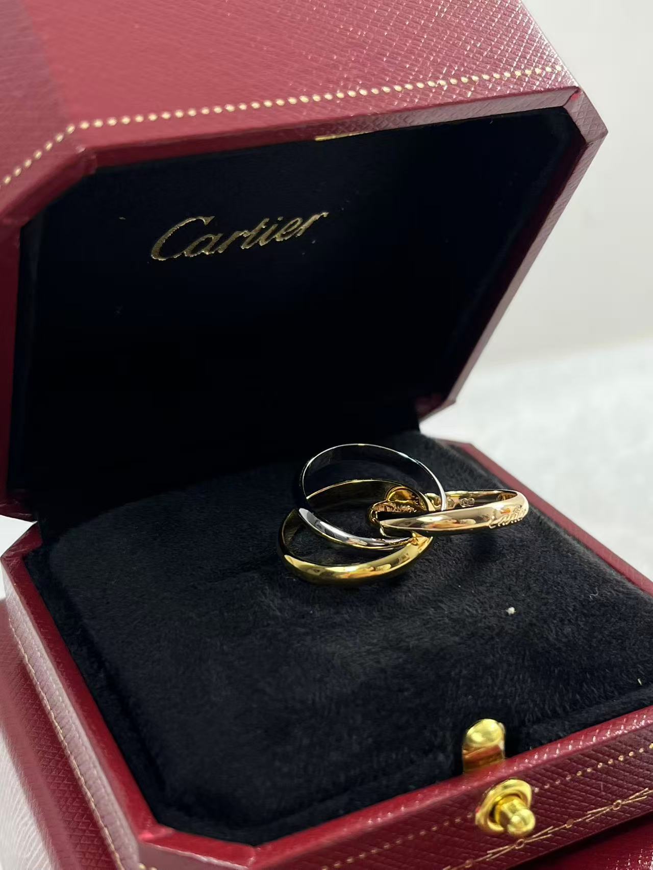 Cartier Trinity Ring 18K White/ Yellow/ Rose Gold