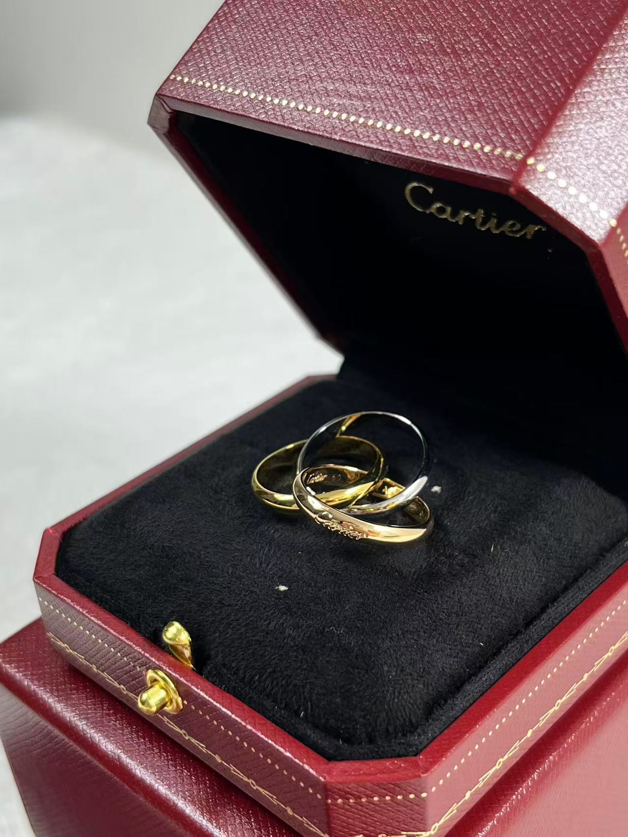 Cartier Trinity Ring 18K White/ Yellow/ Rose Gold