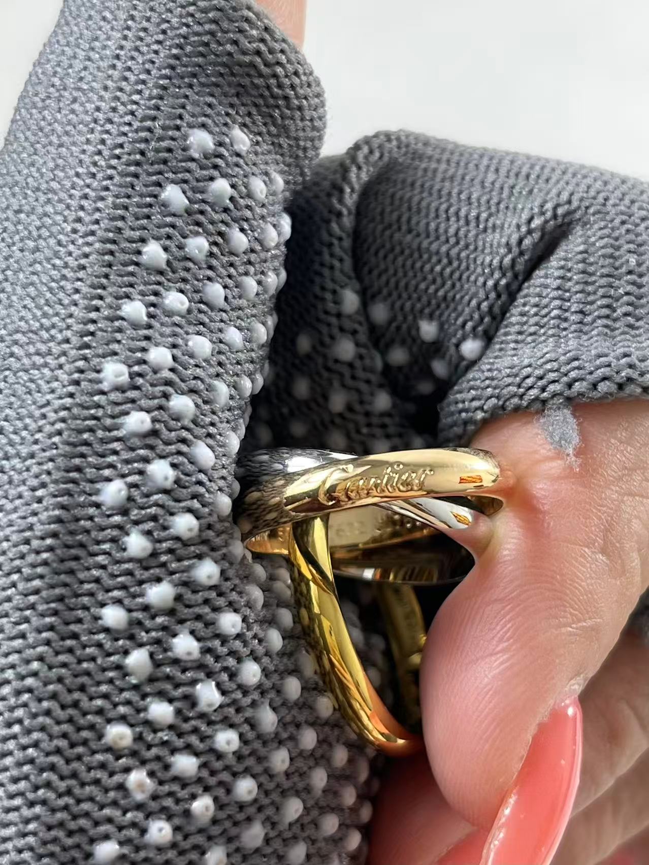 Cartier Trinity Ring 18K White/ Yellow/ Rose Gold