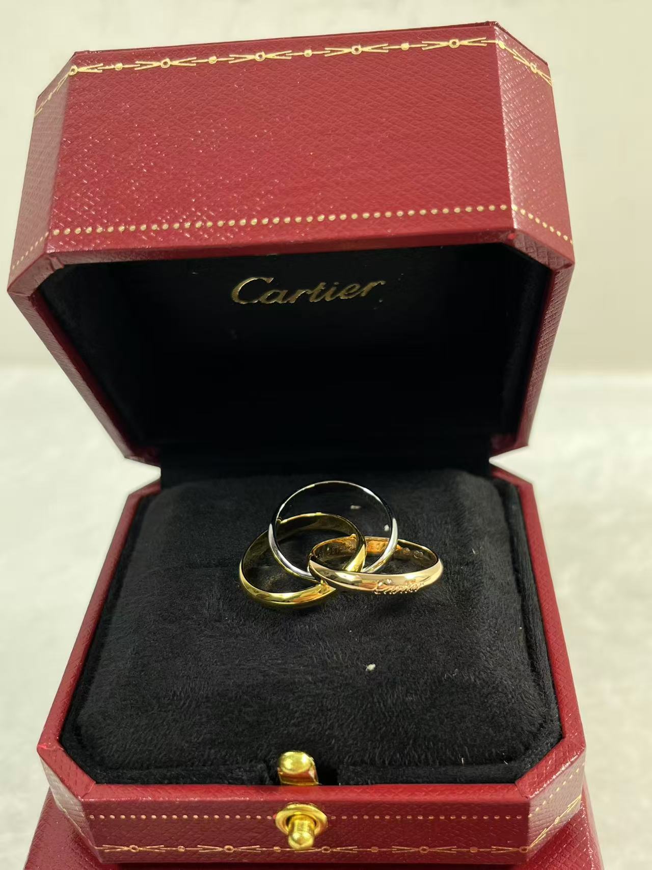 Cartier Trinity Ring 18K White/ Yellow/ Rose Gold