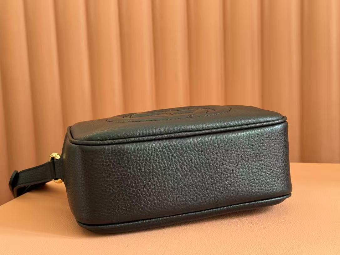 Gucci Leather Soho Small Disco Shoulder Bag Black Camera bag