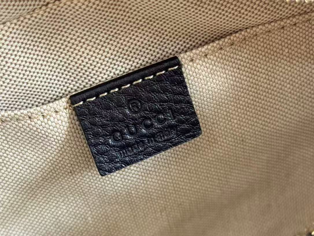 Gucci Leather Soho Small Disco Shoulder Bag Black Camera bag