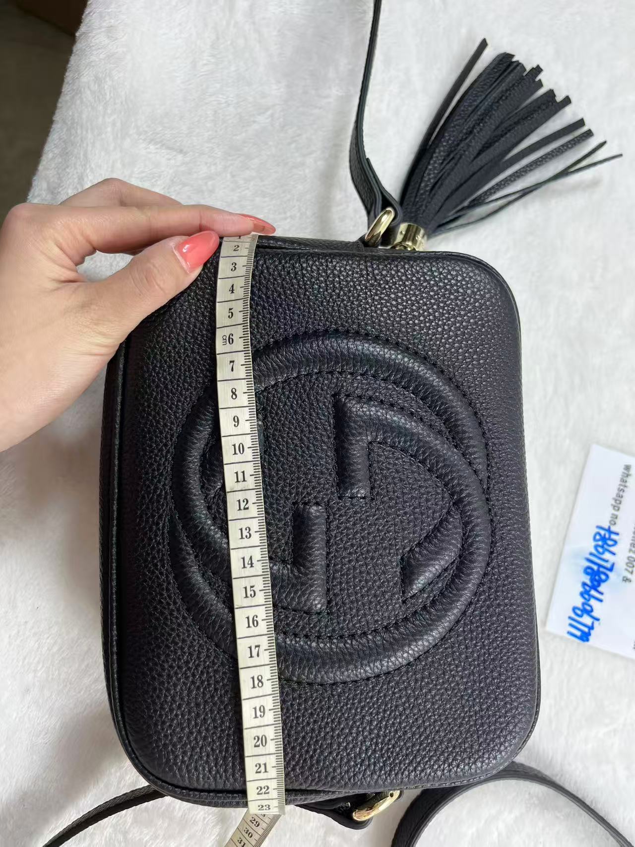 Gucci Leather Soho Small Disco Shoulder Bag Black Camera bag