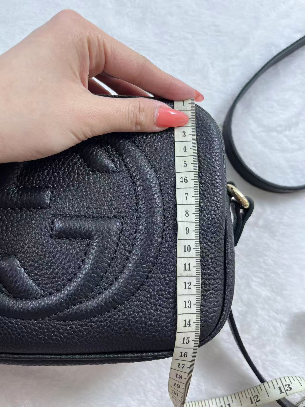 Gucci Leather Soho Small Disco Shoulder Bag Black Camera bag