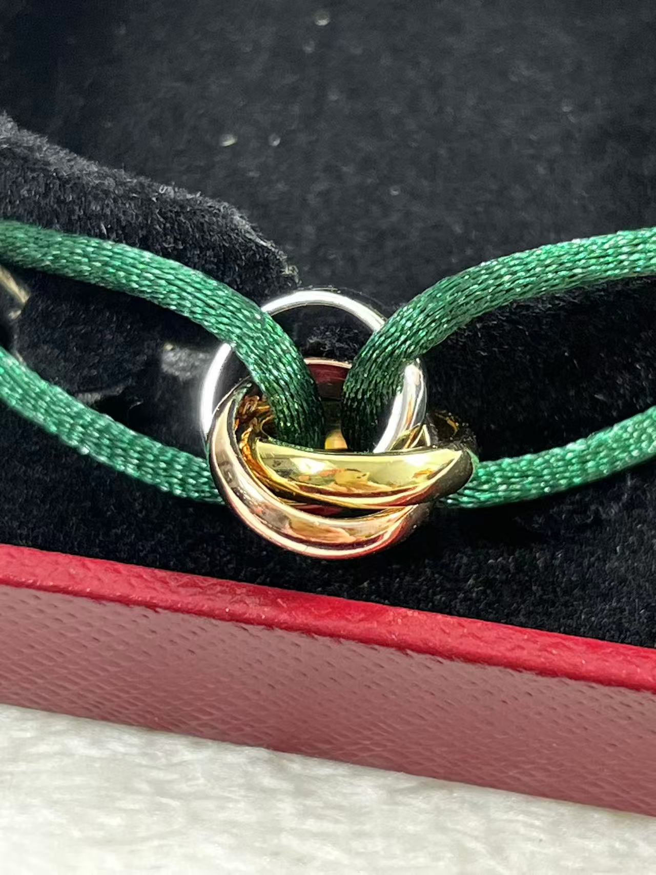 Cartier Trinity Cord Bracelet Tri-Gold