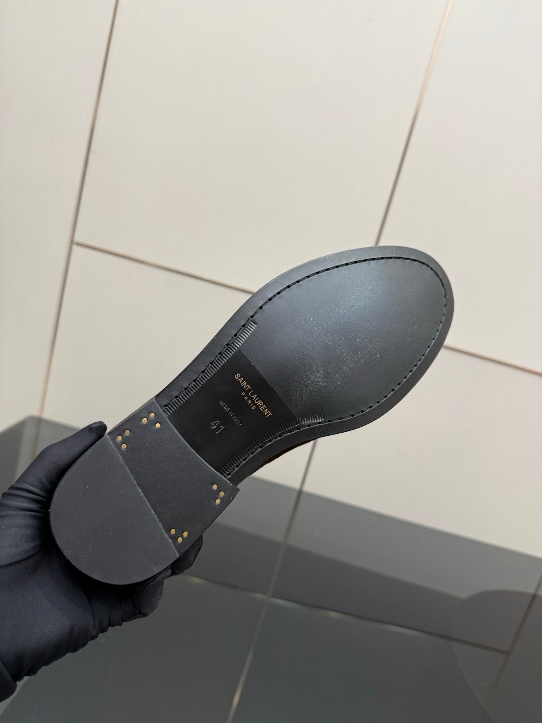 Saint Laurent Le Loafer suede penny