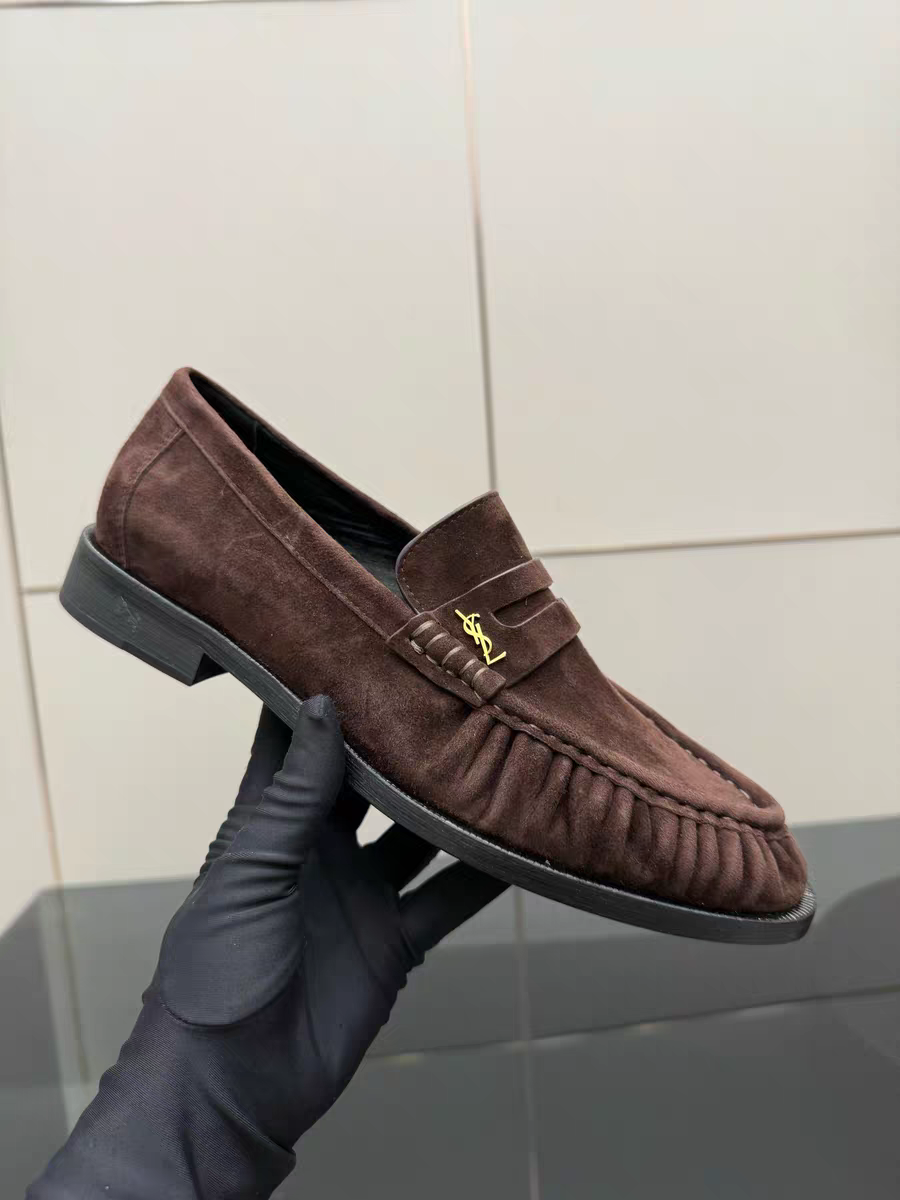 Saint Laurent Le Loafer suede penny