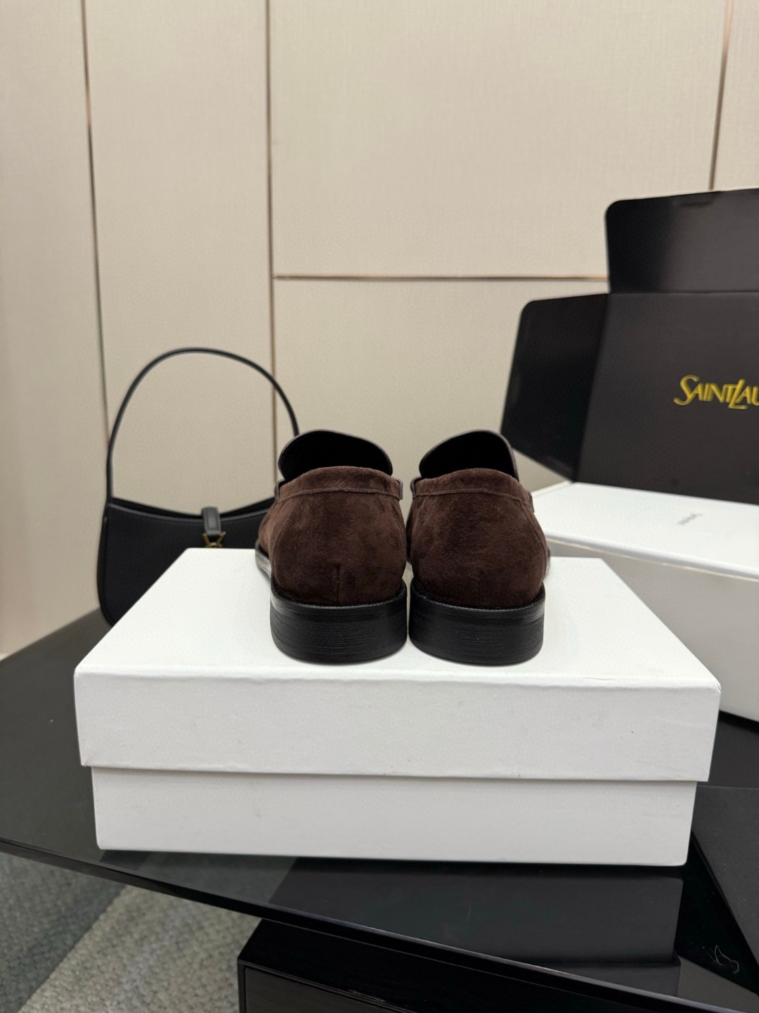 Saint Laurent Le Loafer suede penny