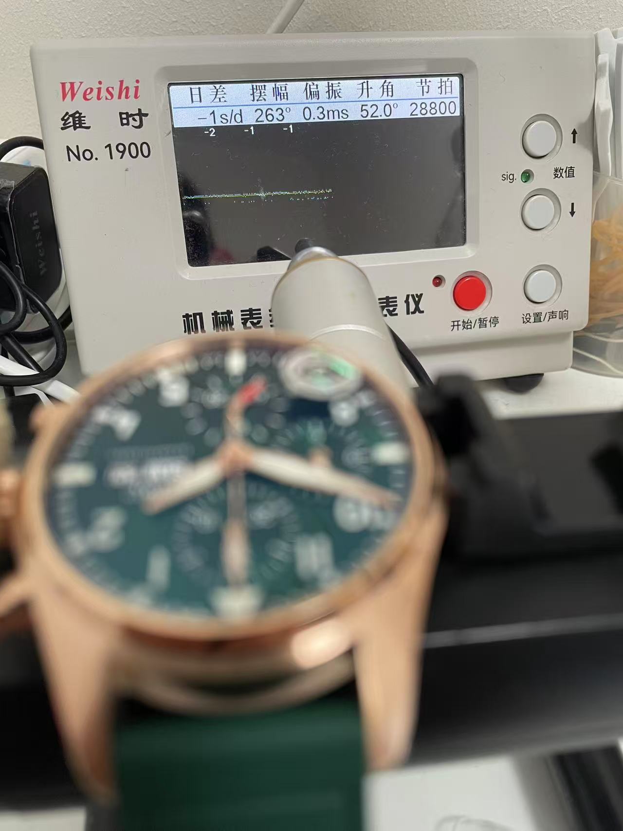 IWC Pilot Chrono lW388110 RG APSF 1:1 Best Edition Green Dialon Green Leather Strap SA69385 Super Clone