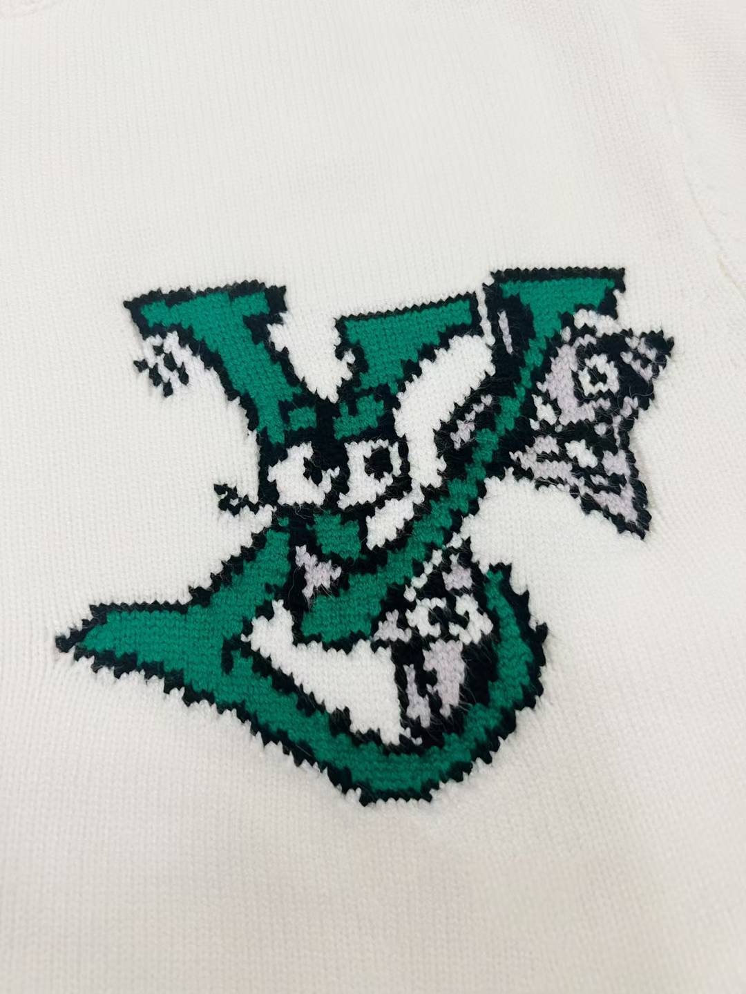 LV Emporio Armani ASV Lyocell blend jersey jumper featuring embroidery