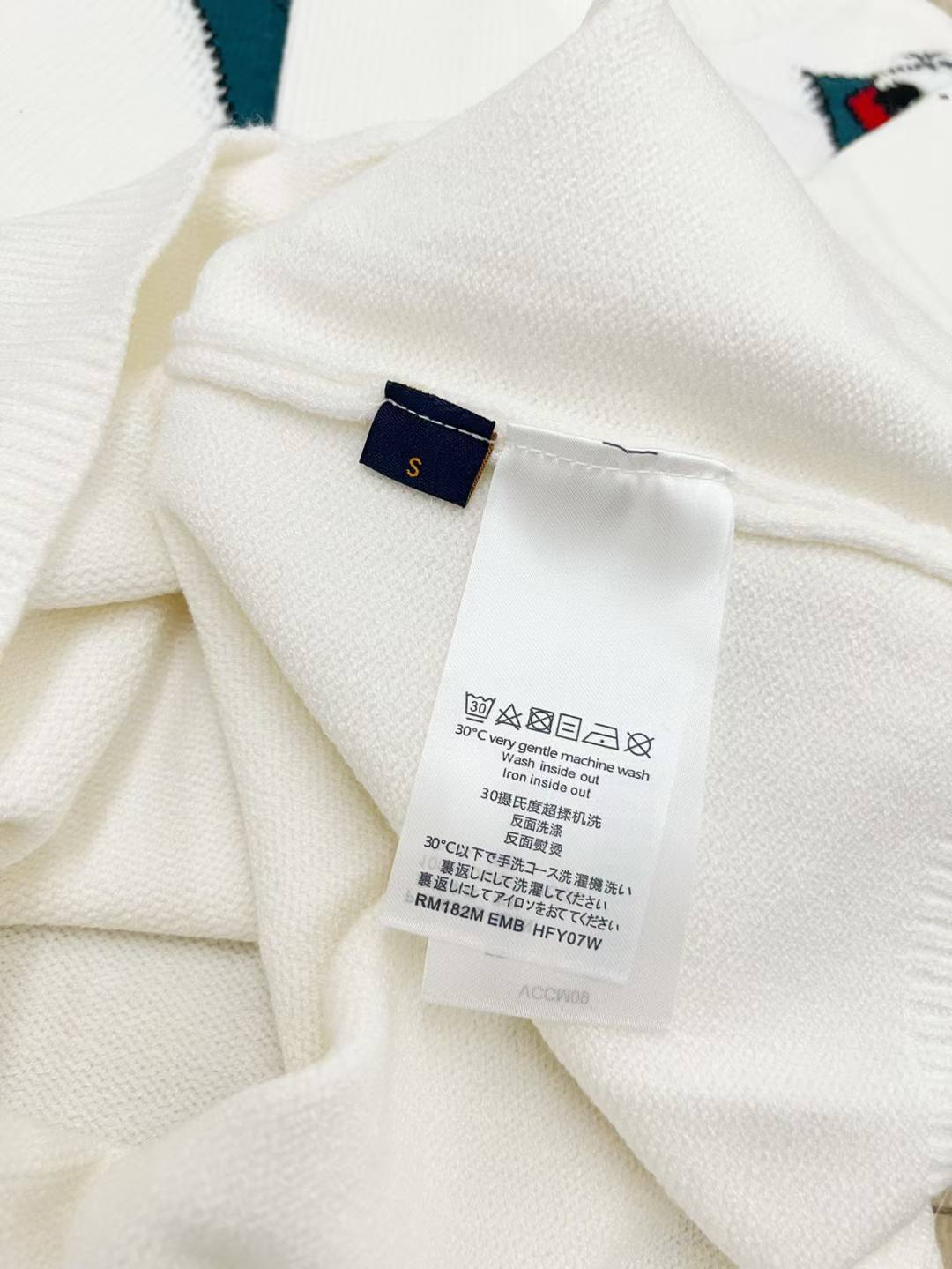 LV Emporio Armani ASV Lyocell blend jersey jumper featuring embroidery